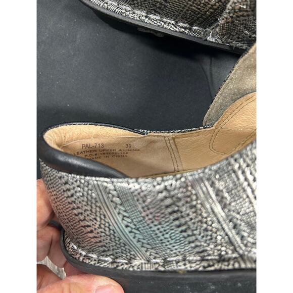 Allegria Paloma Silver Size 9 EU 39 New - Picture 5 of 9